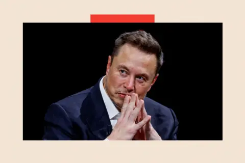 Reuters A close up shot of Elon Musk