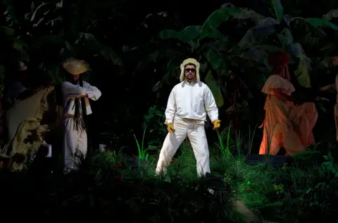 EPA Bad Bunny performing during his two month San Juan residency