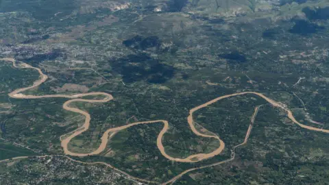 Giles Clarke/Getty Images Aerial view of Artibonite region north of Port-au-Prince. Photo taken on 11 September, 2023