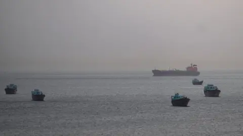 Reuters Vessels in the Strait of Hormuz. Photo: 1 May 2026