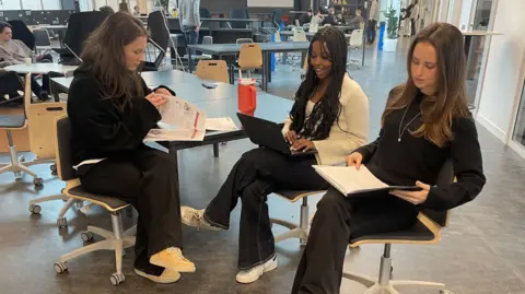 Maddy Savage Final year students at a high school in Nacka, Sweden