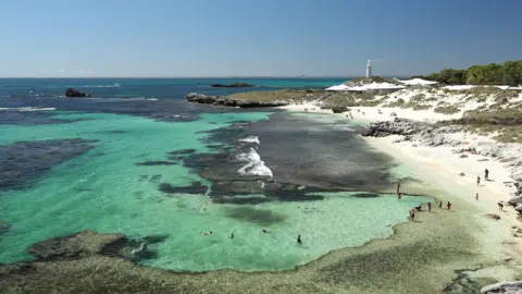 Getty Images A birds-eye view of Rottnest Island.