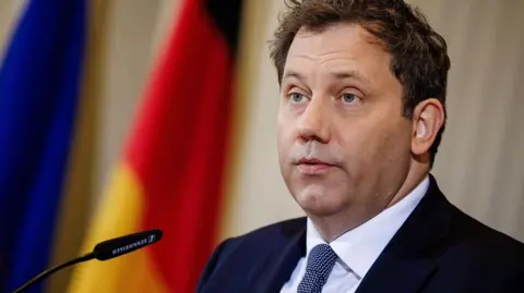 EPA German Finance Minister Lars Klingbeil speaks during a press conference