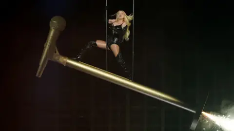 Reuters Erika Vikman performs at Eurovision 2025
