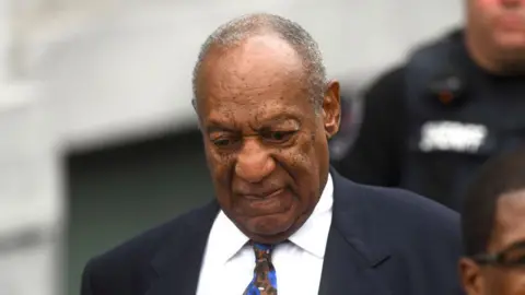 Getty Images Bill Cosby departs the Montgomery County Courthouse in Norristown, Pennsylvania.