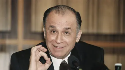 Getty Images Former Romanian President Ion Iliescu