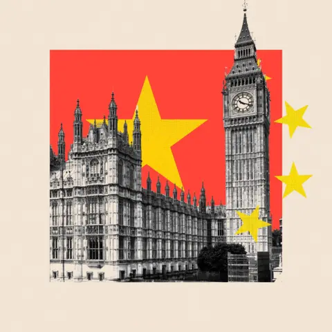 BBC A treated image of the Palace of Westminster