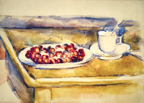 Magnani Rocca Foundation Still Life with Cherries by Paul Cézanne