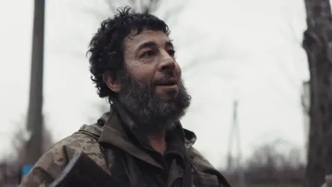 93rd brigade, UAF Khani just after he left the front line 