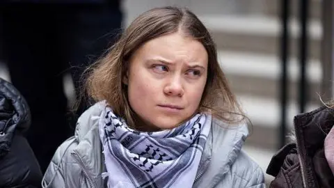 	Michael Campanella / Contributor It's the third time the enviromental activist has been charged by Swedish authorities for disobeying police orders during a protest.