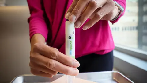 Reuters An injection pen of Zepbound, Eli Lilly’s weight loss drug, is displayed in New York City, U.S., December 11, 2023.