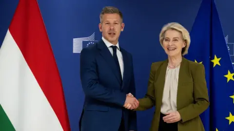 Reuters European Commission President Ursula von der Leyen meets with Hungary's incoming Prime Minister Peter Magyar in Brussels, Wednesday, April 29, 2026