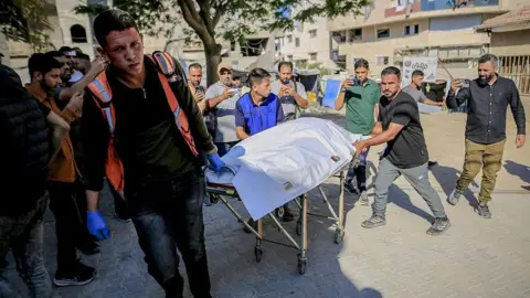 Saeed M. M. T. Jaras/Anadolu via Getty Images The Palestinian victims killed in Israeli attack are brought to Al-Shifa Hospital for funeral procedures in Gaza City, Gaza, Palestine on June 20, 2026.
