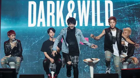Getty Images BTS attends the BTS 1st Album "Dark And Wild" Show Case" at the Samsung Card Hall on August 19, 2014 in Seoul, South Korea.