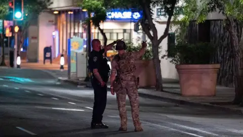 Getty Images Police outside a Chase Bank