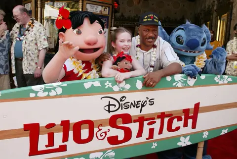 Getty Images Daveigh Chase, voice of Lilo and Ving Rhames, voice of Cobra Bubbles, at the premiere and after-party for Lilo & Stitch at the El Capitan Theatre in Los Angeles on 16 June 2002. 