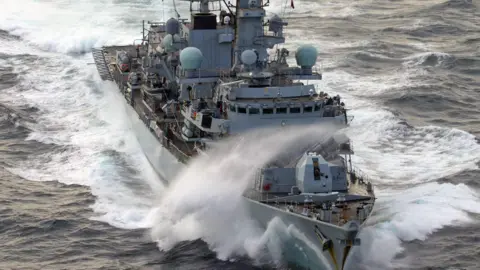 Ministry of Defence A UK Ministry of Defence ship in waters