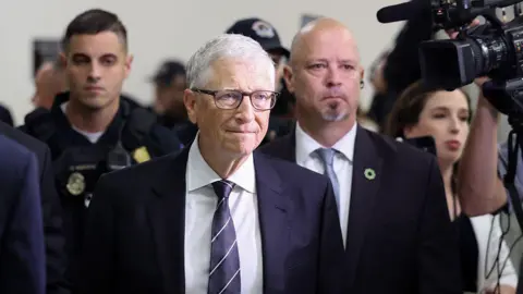Getty Images Microsoft Co-Founder Bill Gates arrives to testify at a closed-door interview with the House Oversight Committee on Capitol Hill on June 10, 2026 in Washington, DC. 
