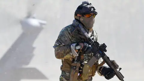 Getty Images US Air Force Pararescueman during a training exercise.
