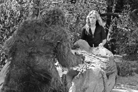 Getty Images Black and white still image from The Bionic Woman 