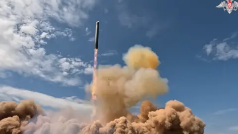 Russian Ministry of Defence A missile is launched