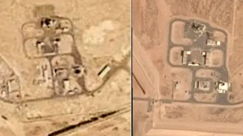 Planet labs PBC and Airbus Damage to radar sites at Al Sader and Al Ruwais (UAE)