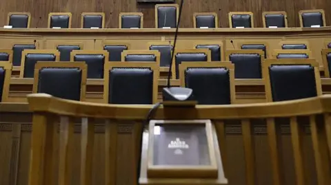 Getty Images Illustration of a courtroom in Greece