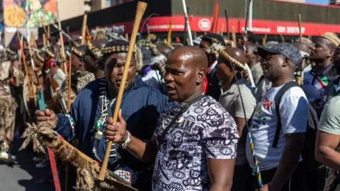 EPA Civil society marches in Durban for stricter immigration enforcement, South Africa - 06 May 2026