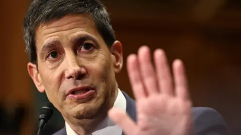 Reuters A picture of Kevin Warsh during his confirmation hearing.