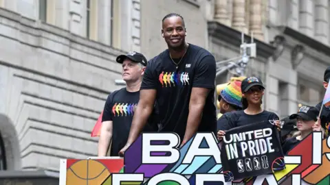 Getty Images Jason Collins during the NBA / WNBA participation in the New York City Pride Parade on June 30th, 2024 in New York City, New York
