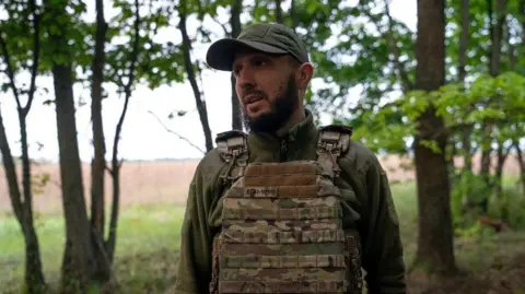 BBC/Lee Durant Mykhailo, 57th brigade artillery commander