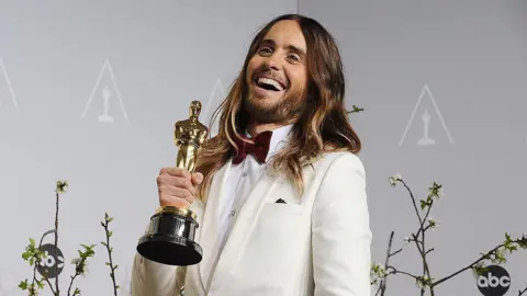 Getty Images Dallas Buyers Club actor Jared Leto poses in the press room at the 86th Academy Awards at Dolby Theatre on March 2, 2014 in Hollywood, California. 