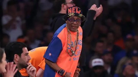 Getty Images Spike Lee attends Game Four of the 2026 NBA Finals between the San Antonio Spurs and the New York Knicks at Madison Square Garden on June 10, 2026 in New York City.