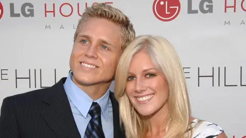 Jean-Paul Aussenard/WireImage File photo shows Spencer Pratt and his wife Heidi Montag together during an event promoting The Hills