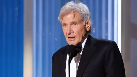 Getty Images Harrison Ford accepts the Screen Actors Guild Life Achievement Award onstage during the 32nd Annual Actor Awards at Shrine Auditorium and Expo Hall on March 01, 2026 in Los Angeles, California
