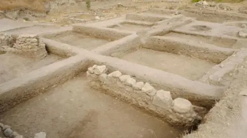 Getty Images Foundations of ancient houses at an archaeological site in Crimea, Ukraine