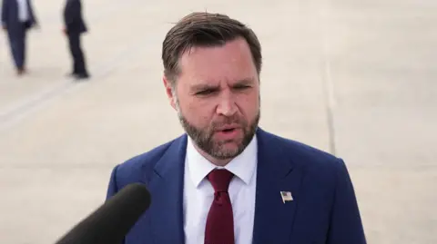 Reuters JD Vance speaking to reporters