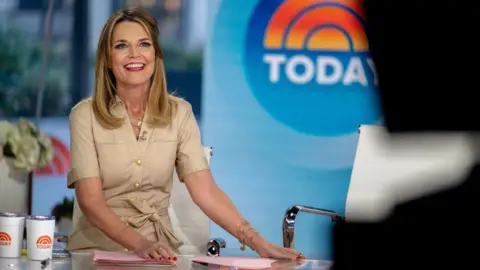 Getty Images Guthrie, seen on-air in March 2025