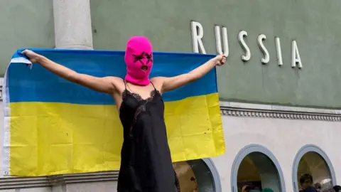 BBC Protest group Pussy Riot at the Venice Biennale