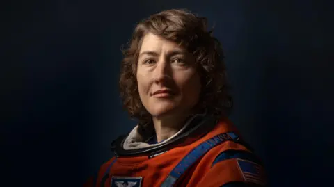 NASA/BBC News Headshot of astronaut Christina Koch