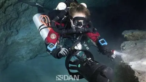Sami Paakkarinen A member of the diving team searching for the bodies of the Italian divers
