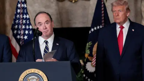 Reuters U.S. Secretary of the Navy John Phelan speaks, after President Donald Trump announced the Navy's 