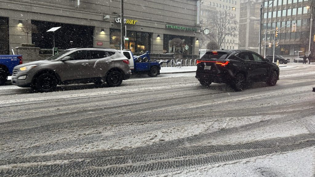 Slush and snow in Toronto