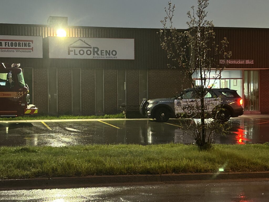 A fire was reported at FlooReno Building Supplies on Nantucket Boulevard in Scarborough on May 6, 2026