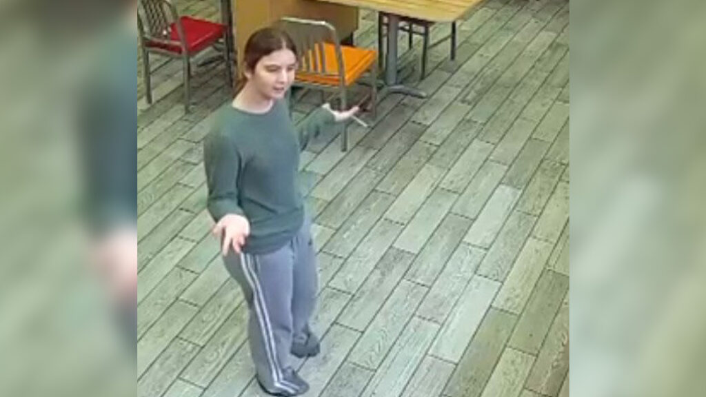 Security camera photo of 14-year-old Esther, who went missing on May 15, 2026.