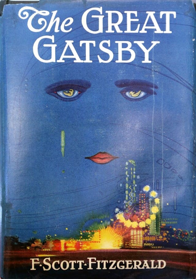 被視為美國文學爵士時代象徵的《The Great Gatsby》(網上圖片)