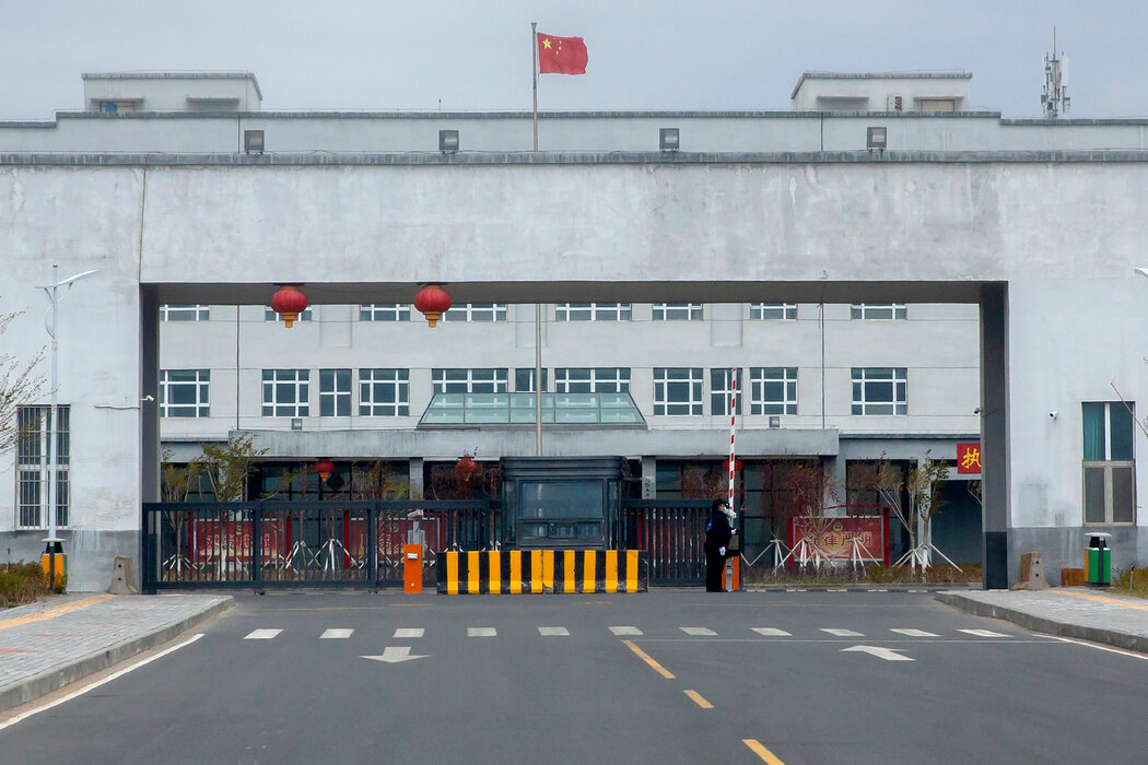 新疆達坂城的一處拘留設施，攝於2021年。