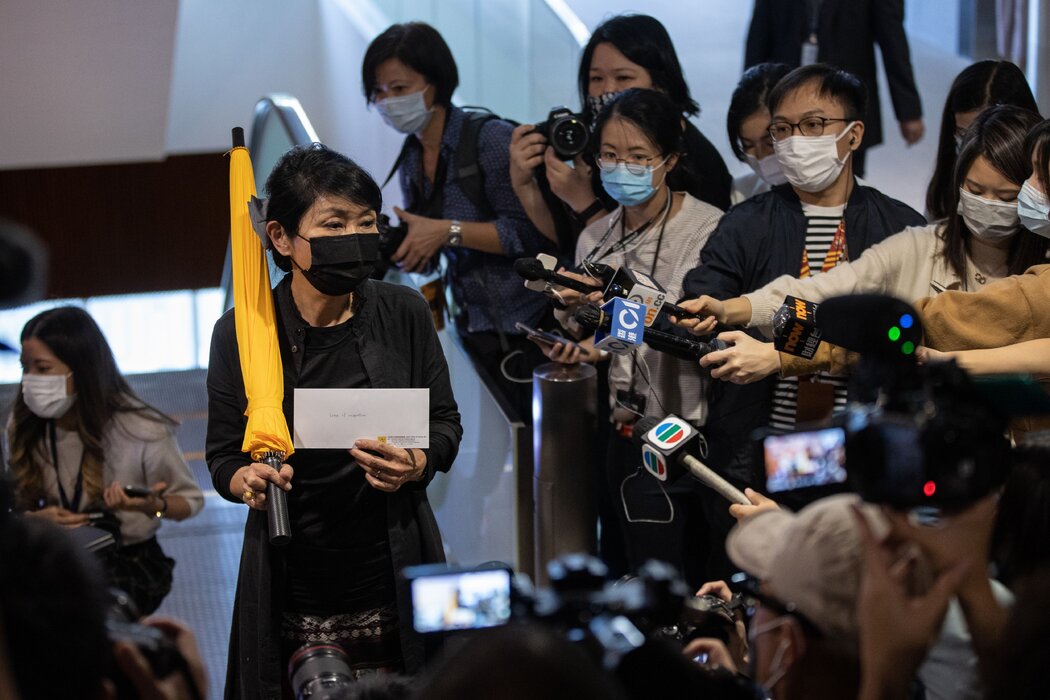 毛孟靜在香港，攝於2020年。