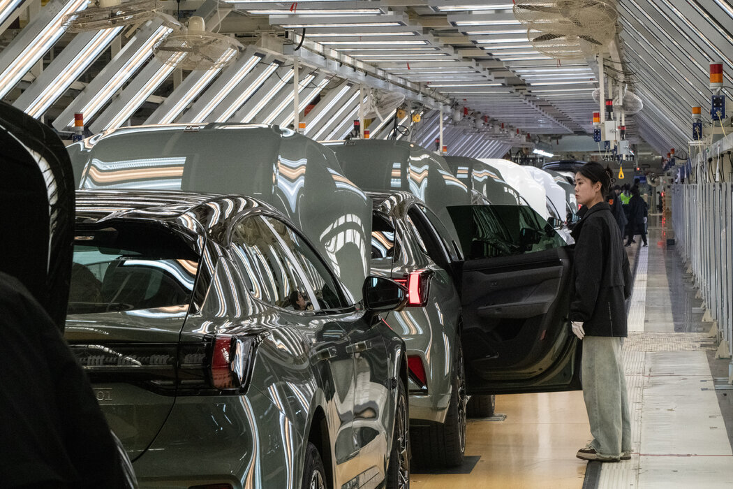 吉利集團旗下新品牌極氪在中國寧波的一家電動汽車工廠。