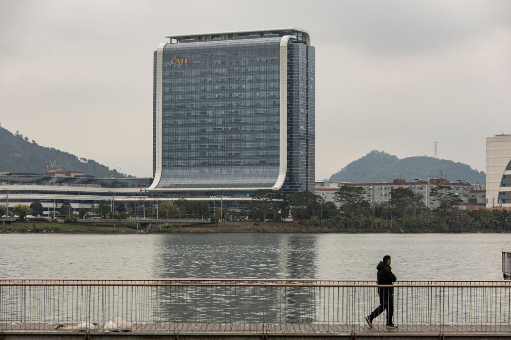 寧德時代的辦公樓。該公司宣布推出充電速度更快、壽命更長的新型電動車電池。
